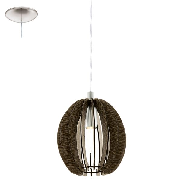 Eglo Cossano Pendel Ø 19 Mørkebrun