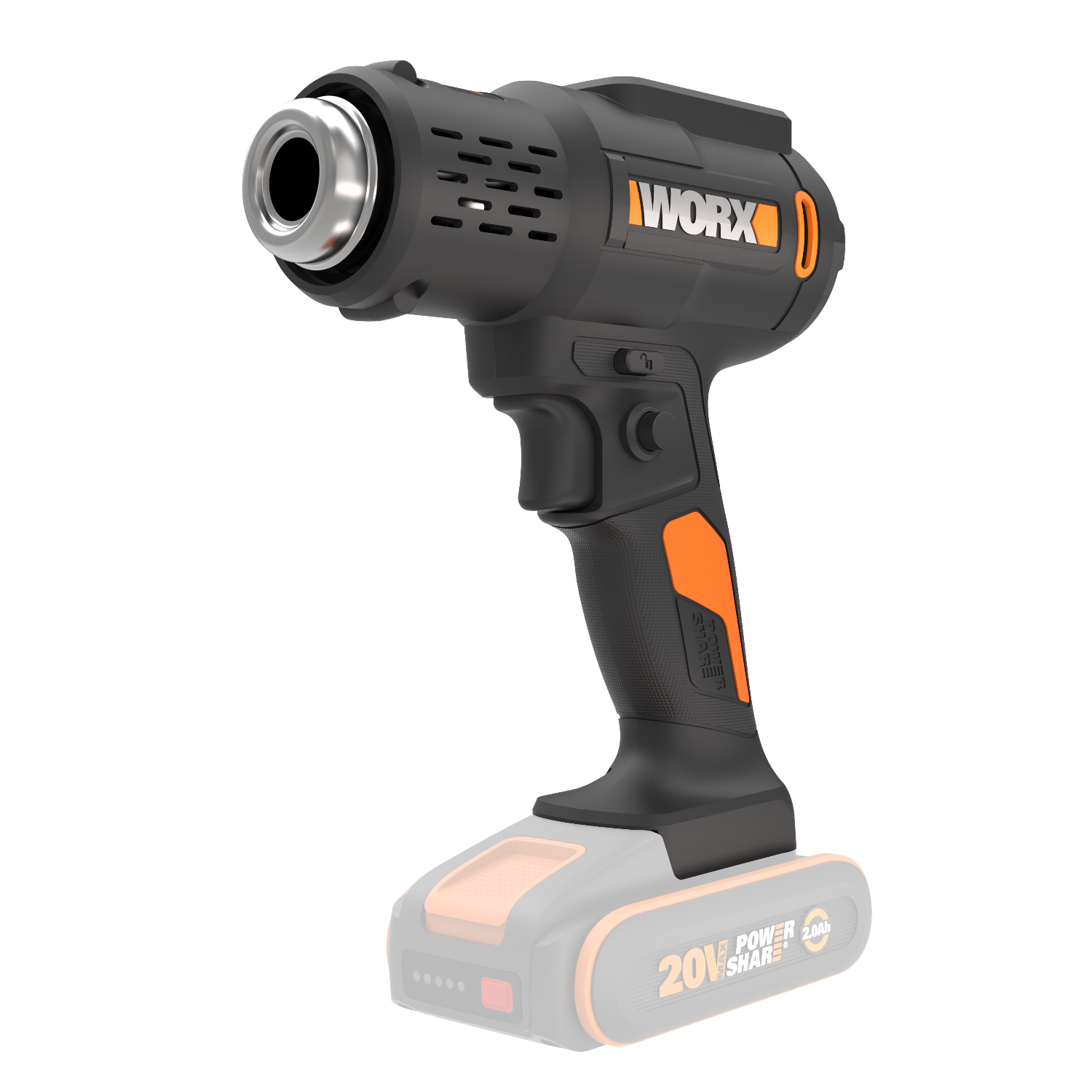 Worx WX015.9 20V PowerShare Varmepistol – Solo