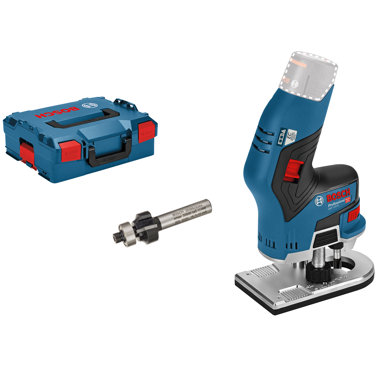 Bosch Professional GKF 12V-8 Kantfræser – Solo L-BOXX