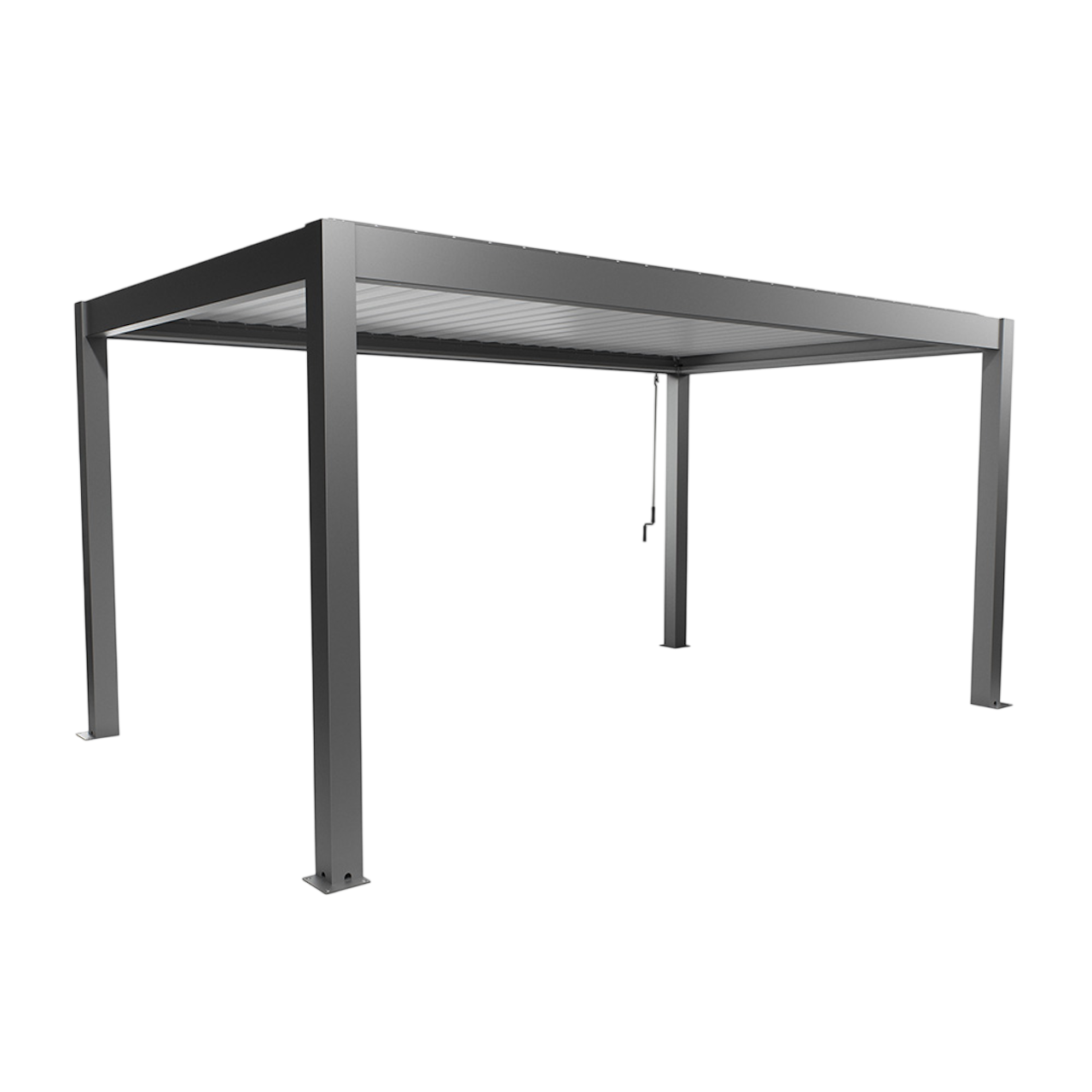 Biohort Str. 5×3 Pergola i kvartsgrå metallic/hvid