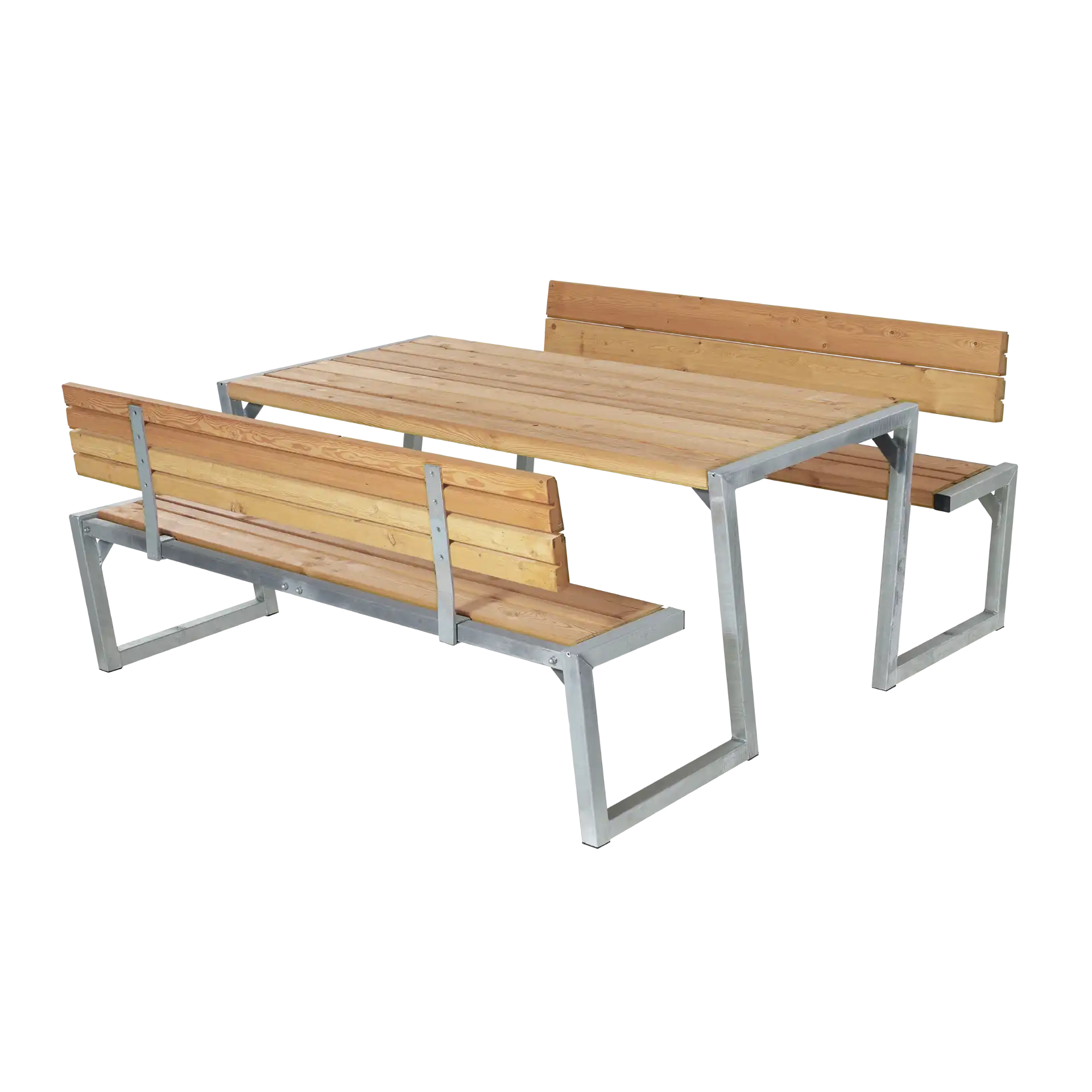 Plus Zigma Bord/Bænkesæt m/2 ryglæn 176 cm ThermoWood