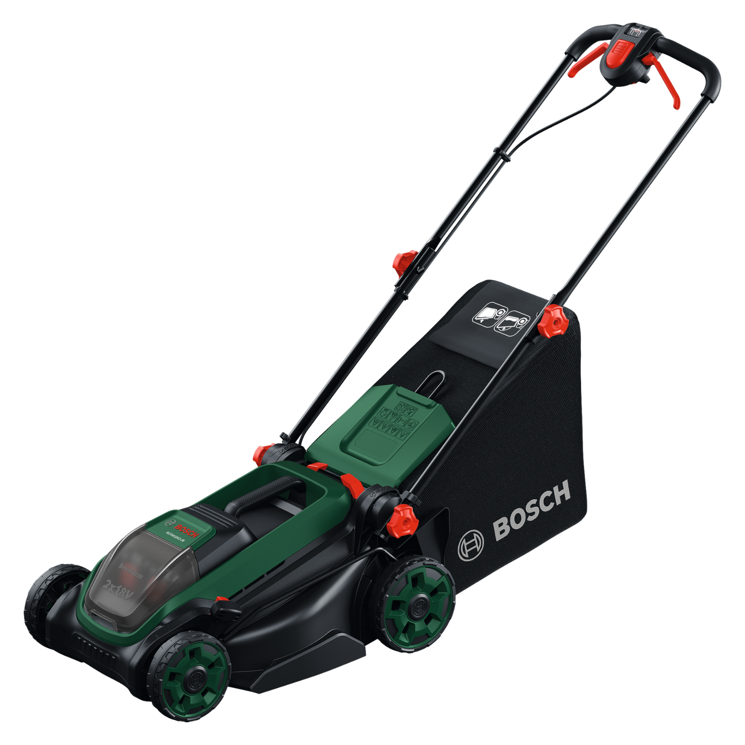 Bosch Rotak 18V2-38 Batteridrevet plæneklipper – Solo