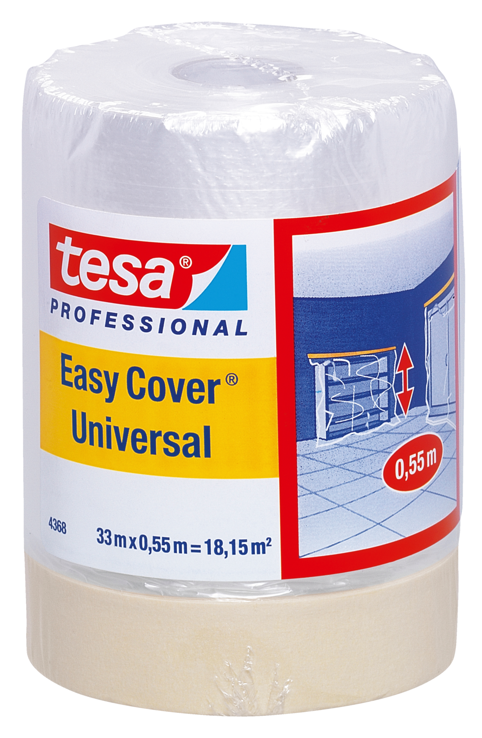 Tesa Easy Cover Indendørs Tape&Folie Refil 33Mx550Mm