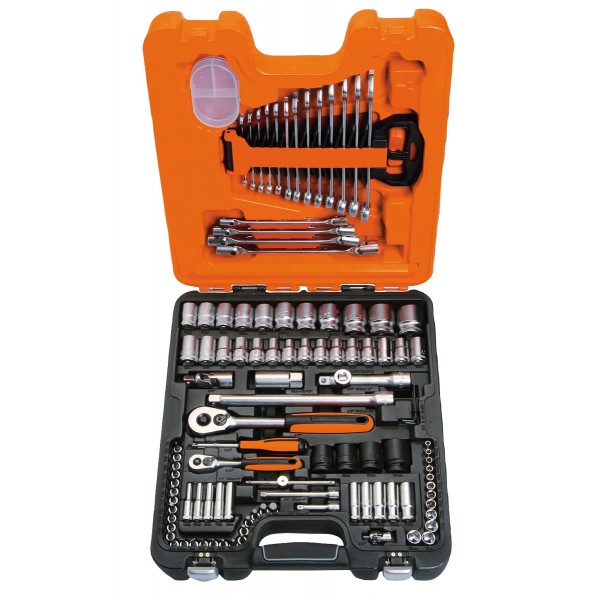 Bahco Topnøglesæt 1/4" og 1/2" - 108 dele