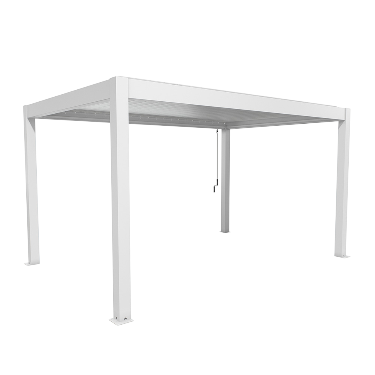 Biohort Str. 4,5×3 Pergola i hvid/sølv metallic
