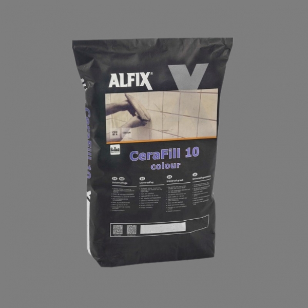 Alfix CeraFill 10 colour Flisefuge – Koksgrå 5 kg