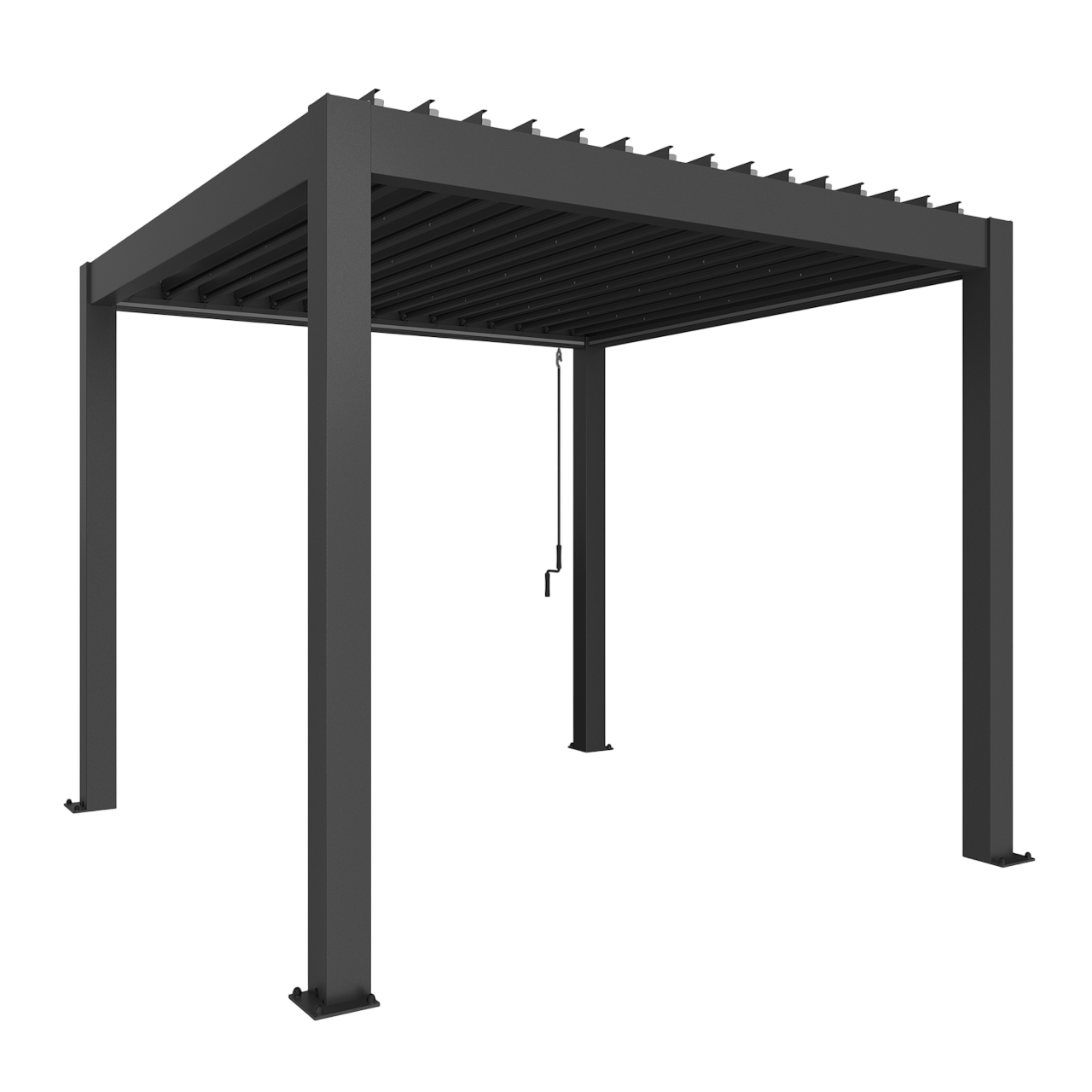 Biohort Str. 3×3 Pergola i mørkegrå metallic