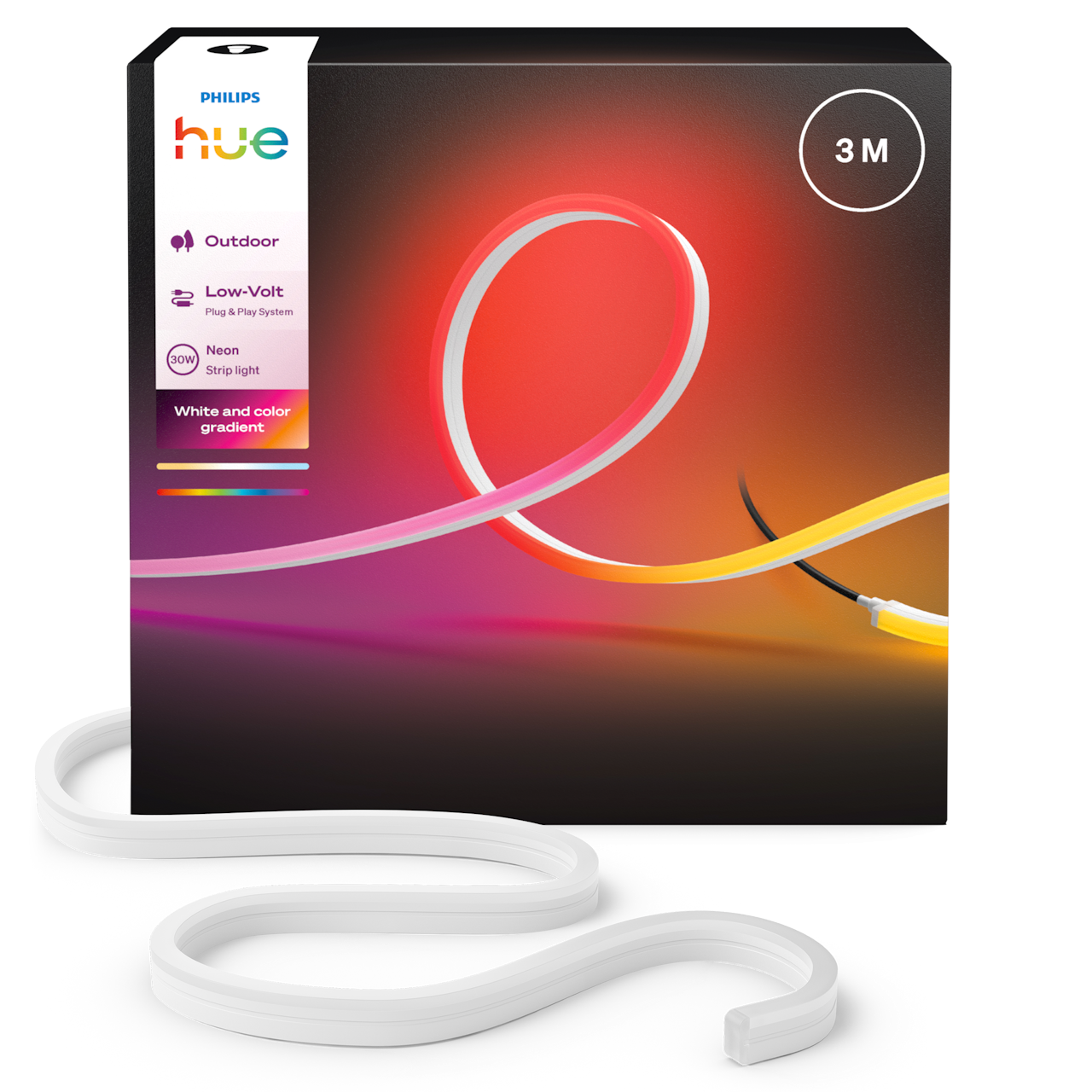 Philips Hue Neon Udendørs Lightstrip – 3 meter