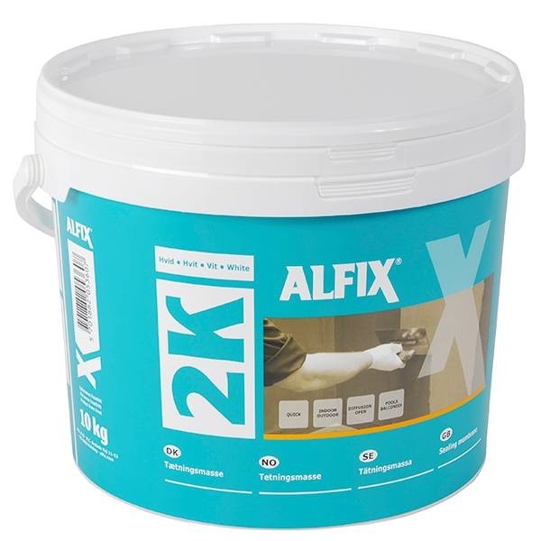 Alfix 2K Tætningsmasse hvid - 10 kg