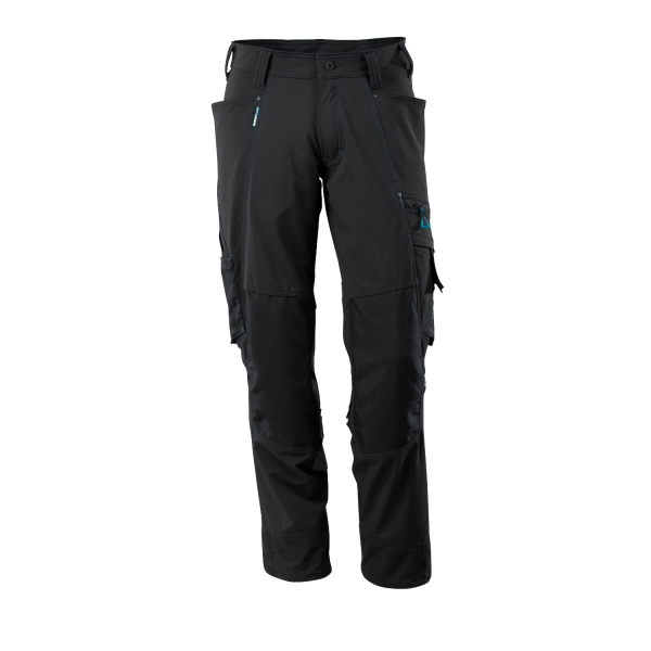 Mascot Advanced Stretch Arbejdsbukser med knælommer i sort - str. 82C56