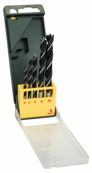 Bosch Træspiralborsæt 4-10 mm - 5 dele