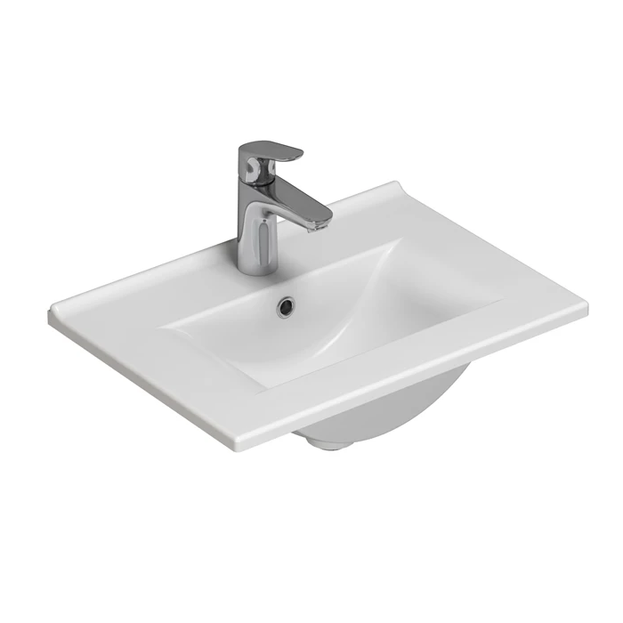 Scanbad Multo+ Amber Mini håndvask 51 x 36,5 cm porcelæn hvid