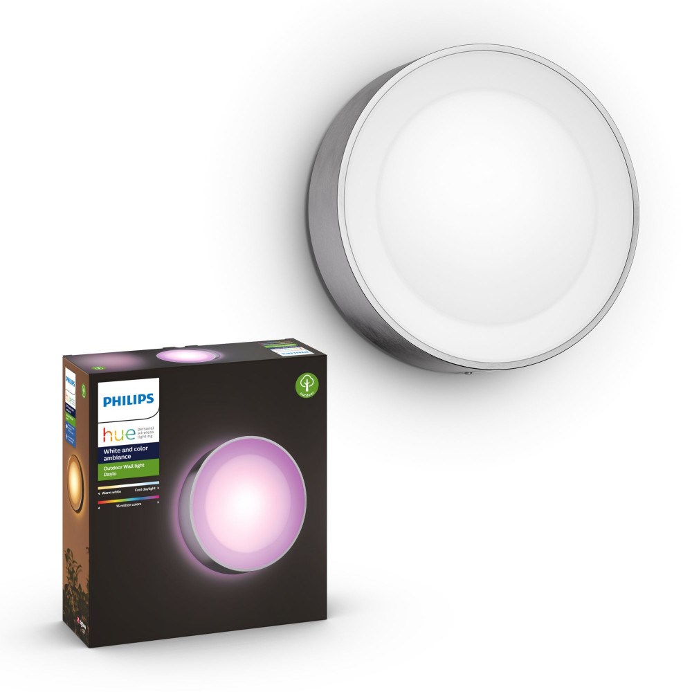 Philips Hue Daylo WCA Udendørs væglampe i inox