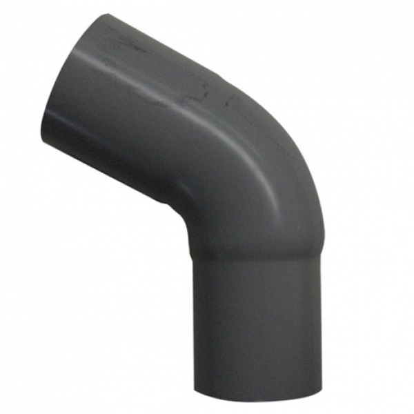 Plastmo plast 60 gr. bøjning 75 mm i grafit