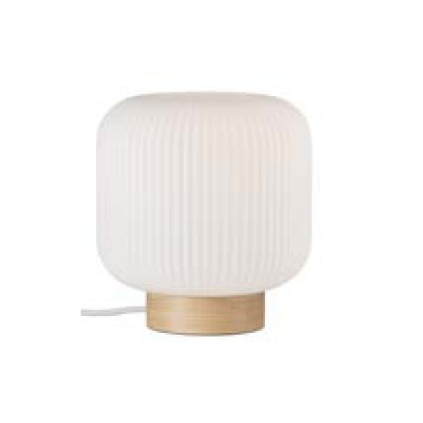 Nordlux Milford bordlampe i opalhvid