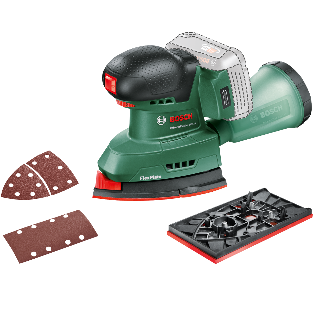 Bosch Universal Sander 18V-10 Multisliber – Solo