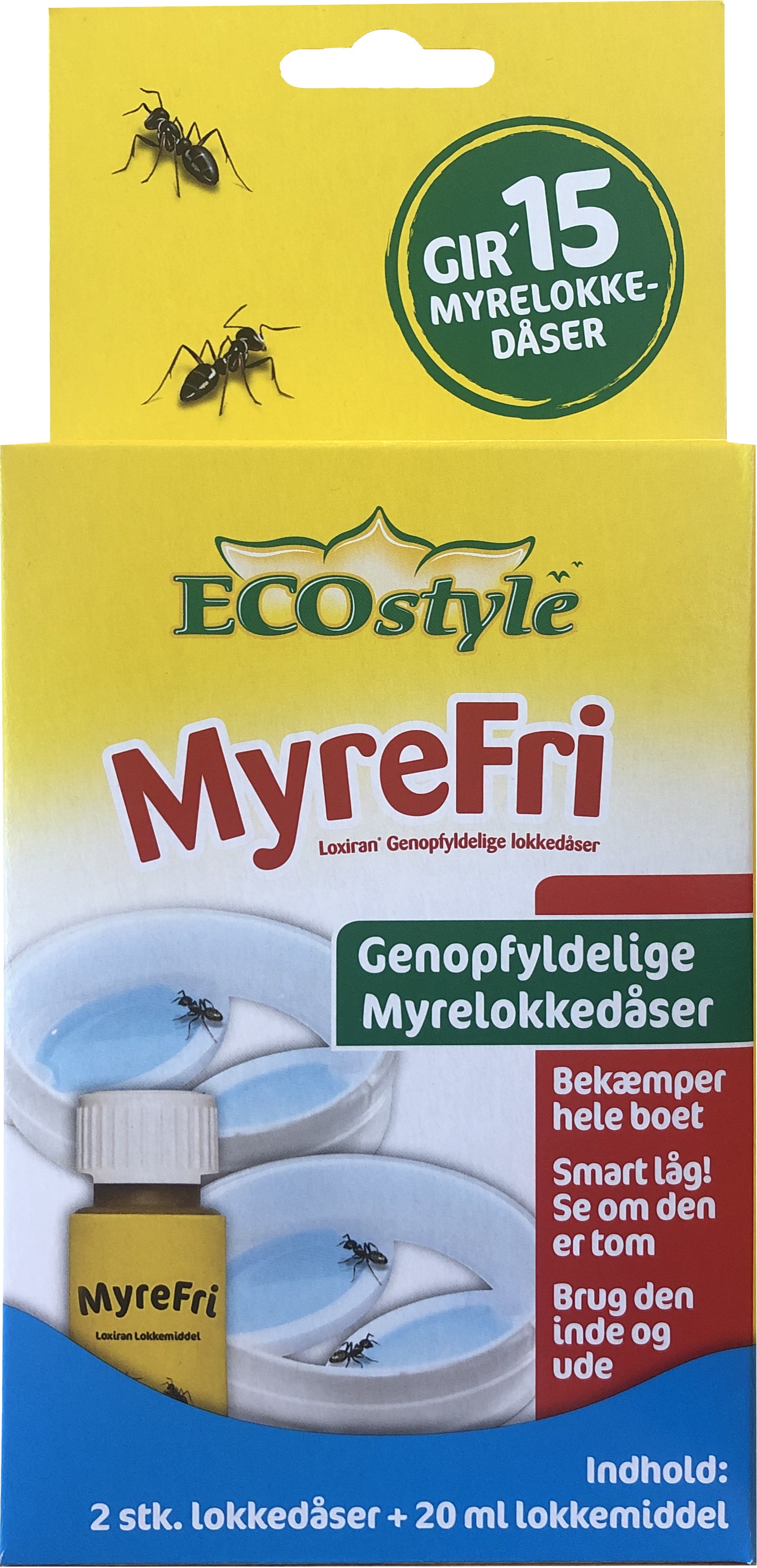 ECOstyle MyreFri Genopfyldelige lokkedåser – 2 stk.