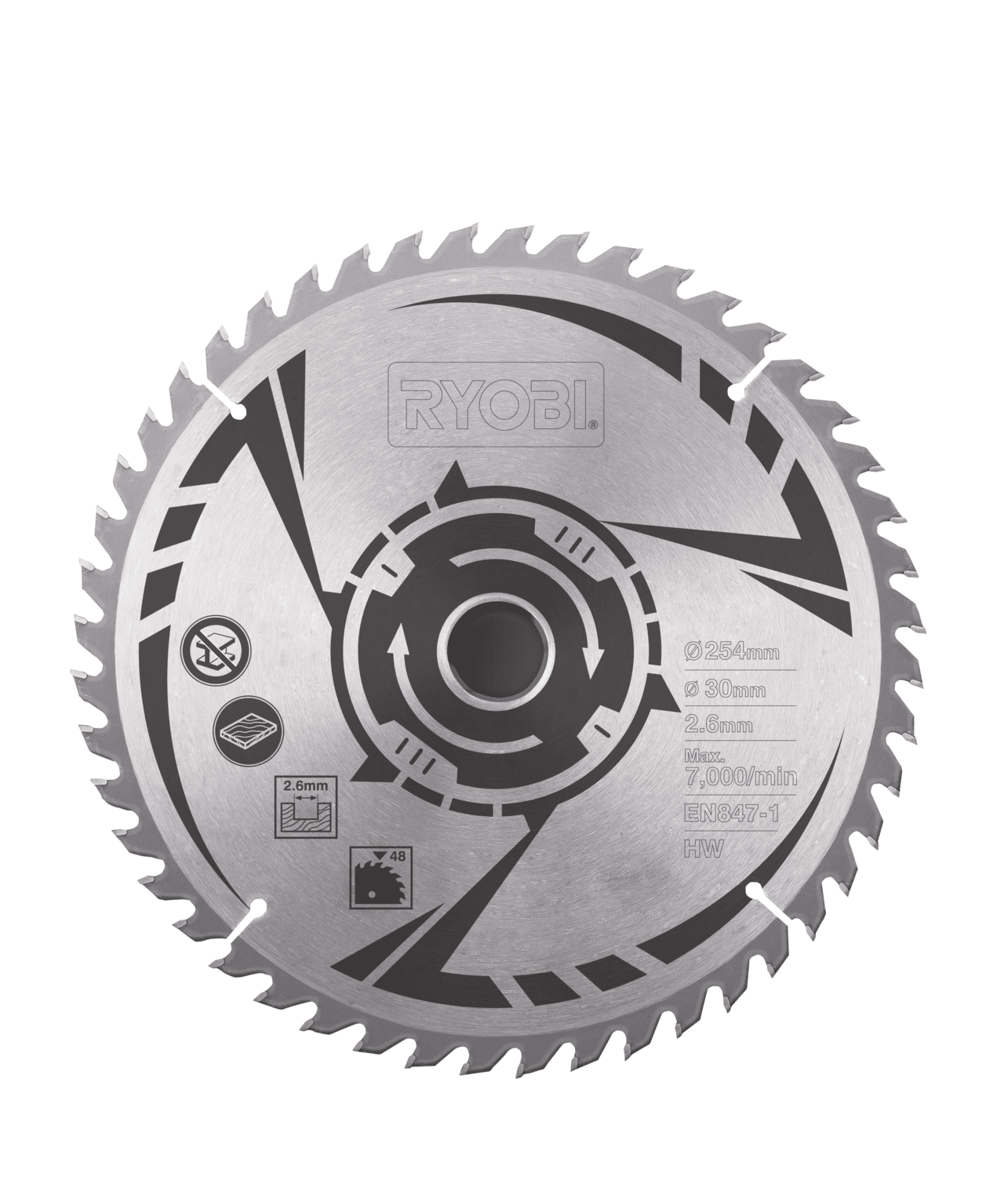 Ryobi SB254T48A1 Savklinge til kap-/geringssav 254 x 30 mm