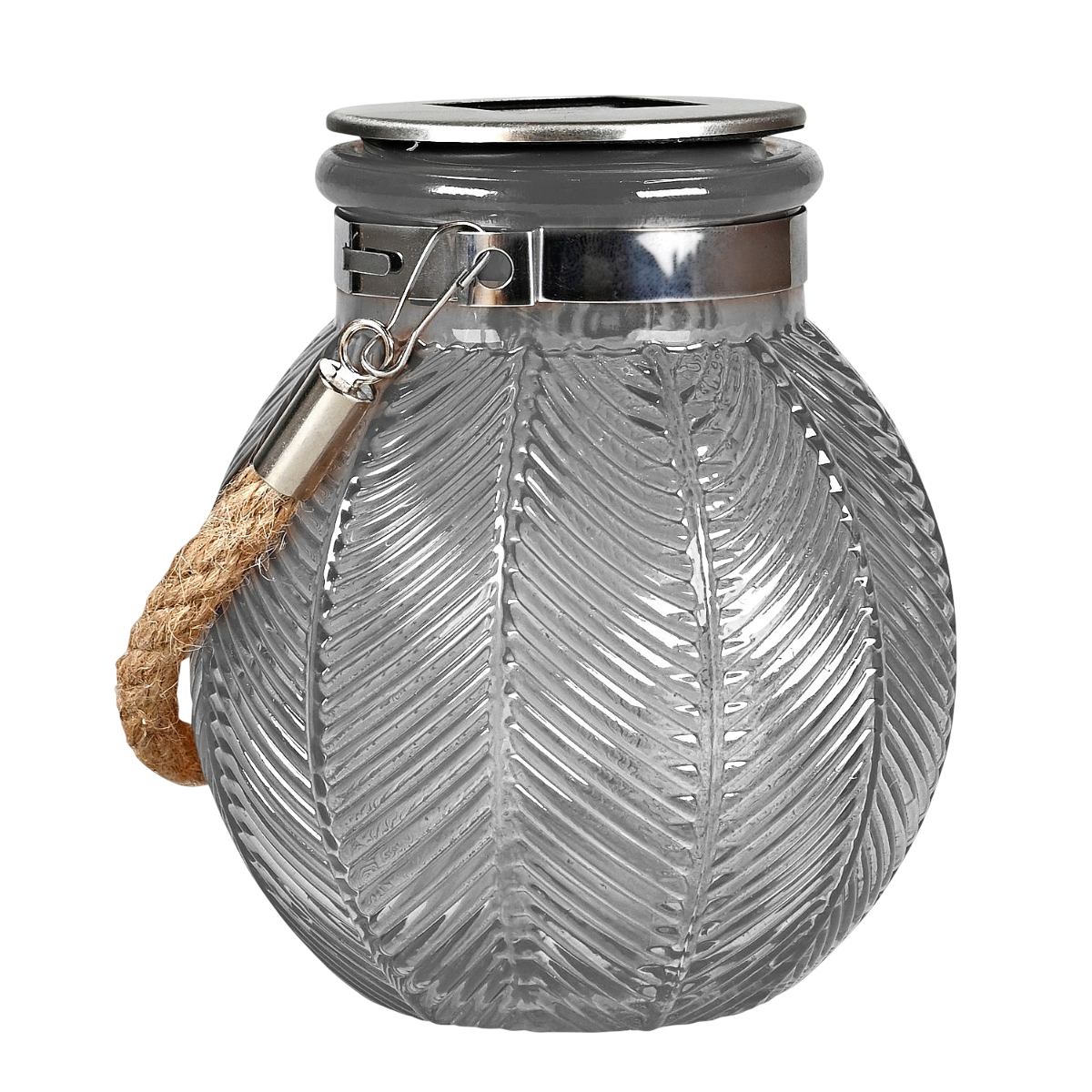 Det Gamle Apotek Solcellelanterne i klar glas