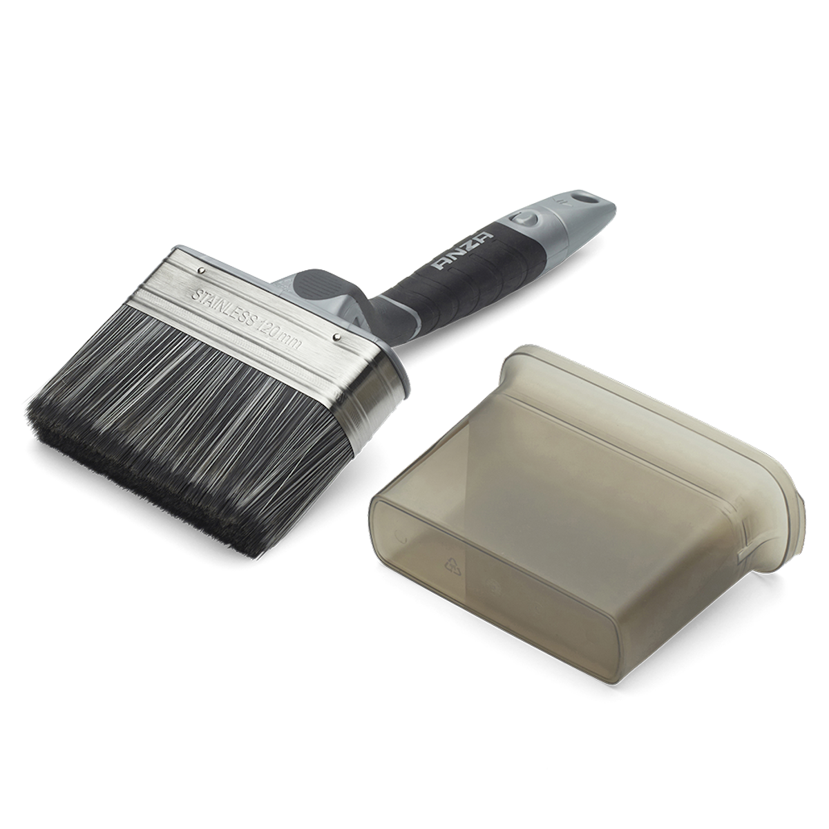 Anza Platinum Vinklet Facadepensel med etui 120 mm