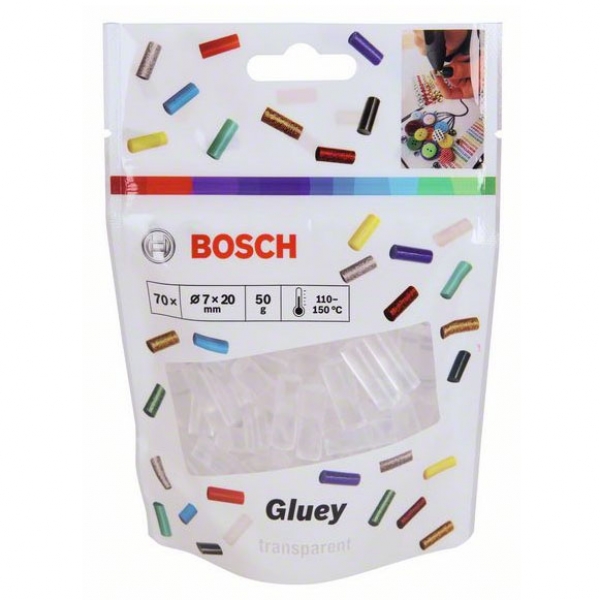 Bosch Gluey limstave transparent 70 stk.