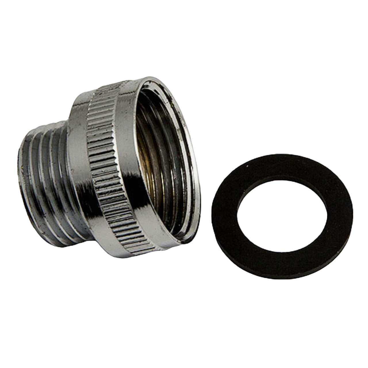 Overgang i 3/4" indv. - 1/2" udv. Krom
