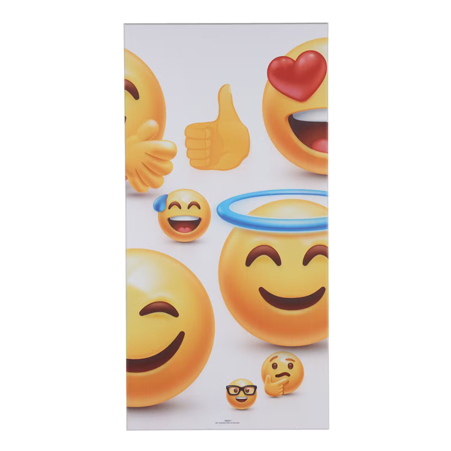 Art Acoustic Akustikbillede Emoji II i hvid 9x600x1200 mm