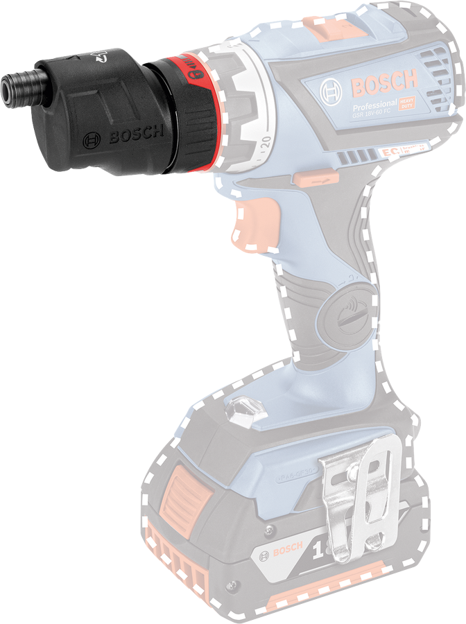 Bosch Professional GFA 18-E FlexiClick-forsats Kantskruehoved
