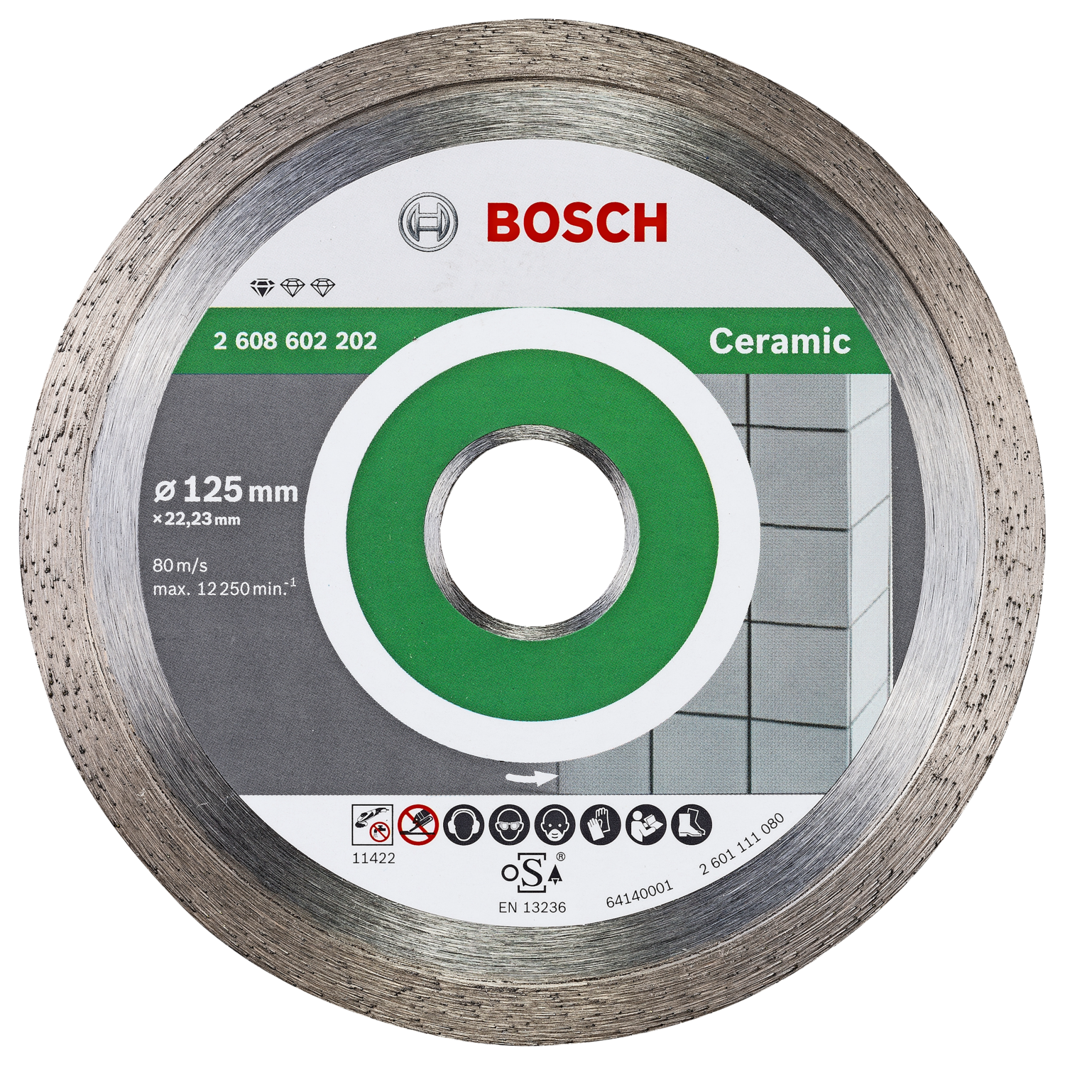 Bosch Diamantskive Prof Ceramic 125Mm