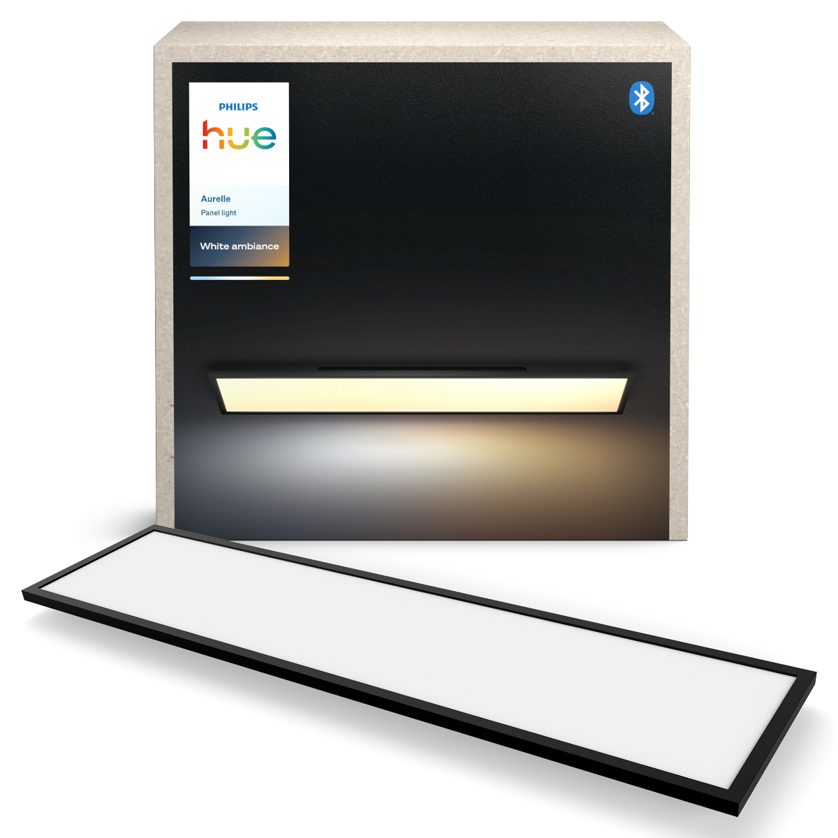 Philips Hue Aurelle WA LED panel, rektangulært cm i sort