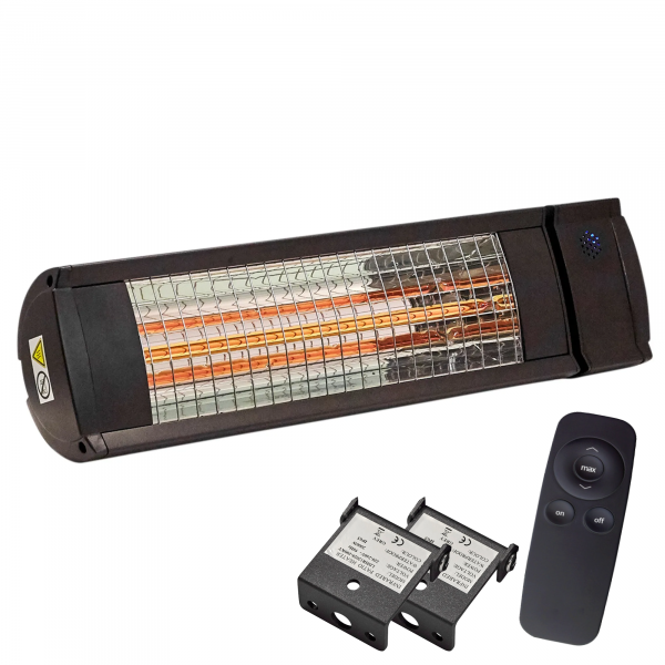 HEAT1 Terrassevarmer ECO high-line 2000W i sort - 212-315
