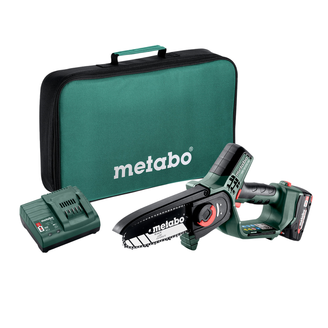 Metabo MS 18 LTX 15 Grensav med 2,0Ah batteri og lader