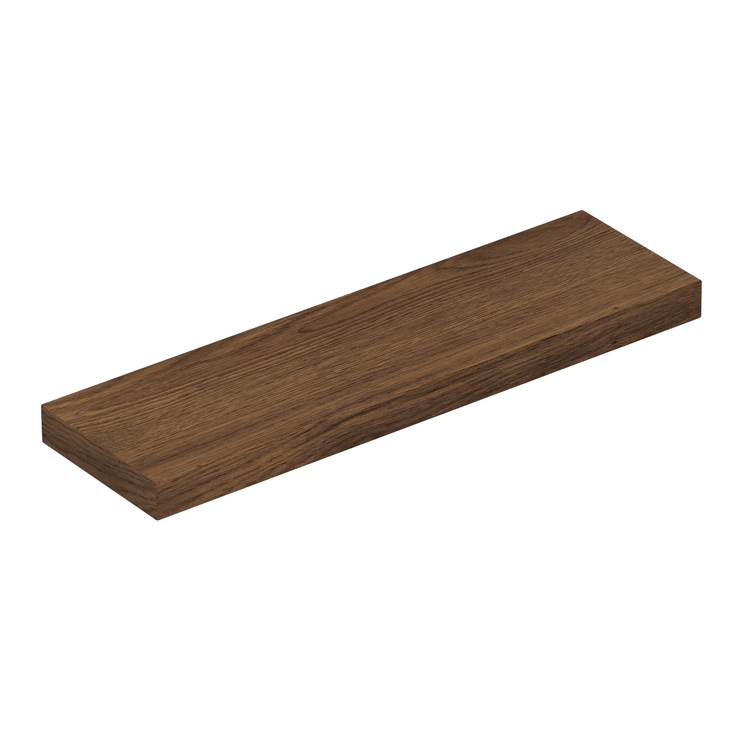 Scanbad Luna svævehylde 50x15x3 cm - brun eg
