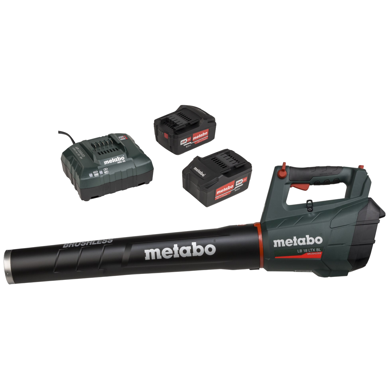 Metabo LB 18 LTX BL Løvblæser med 2 stk. 5,2Ah batteri og lader