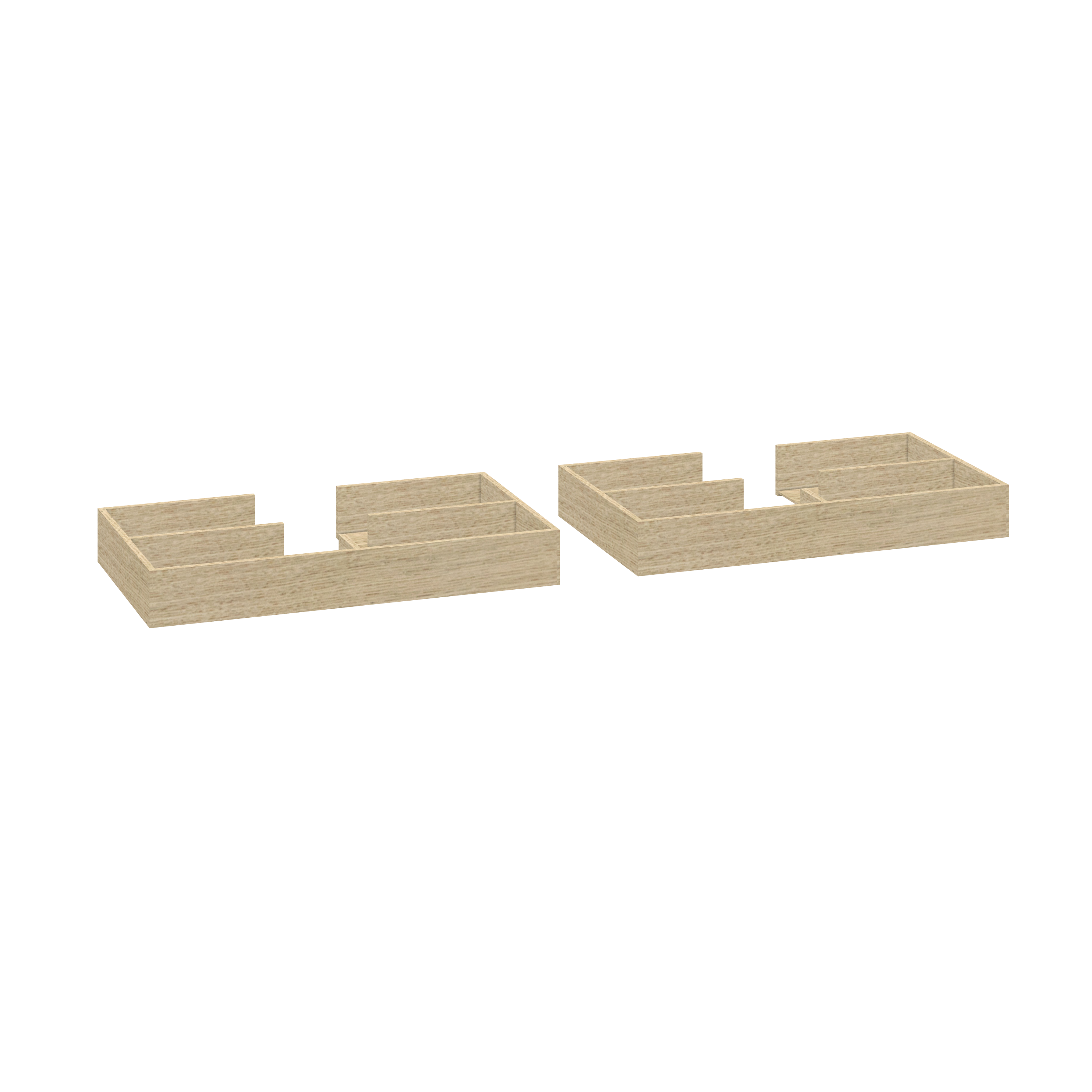 Scanbad Mido+ Indretningsbakke t/dobbelt topskuffe 120x44 cm