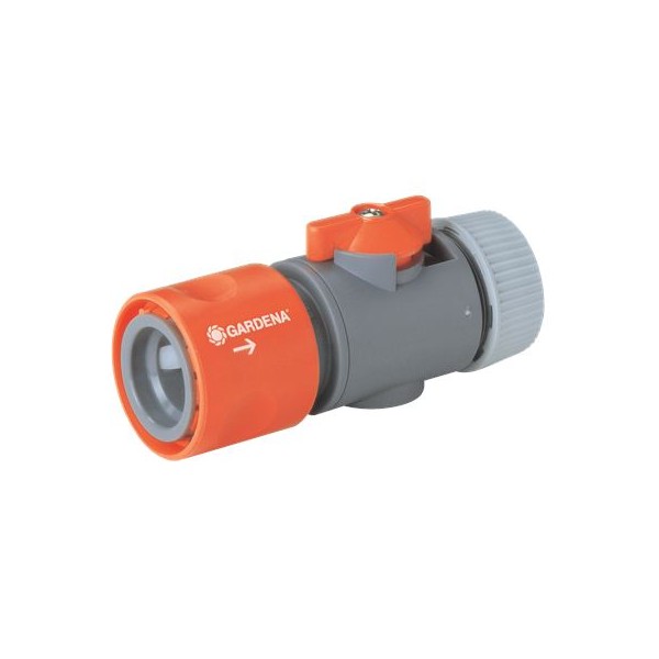Gardena Slangekobling med reguleringsventil 1/2" - 13 mm