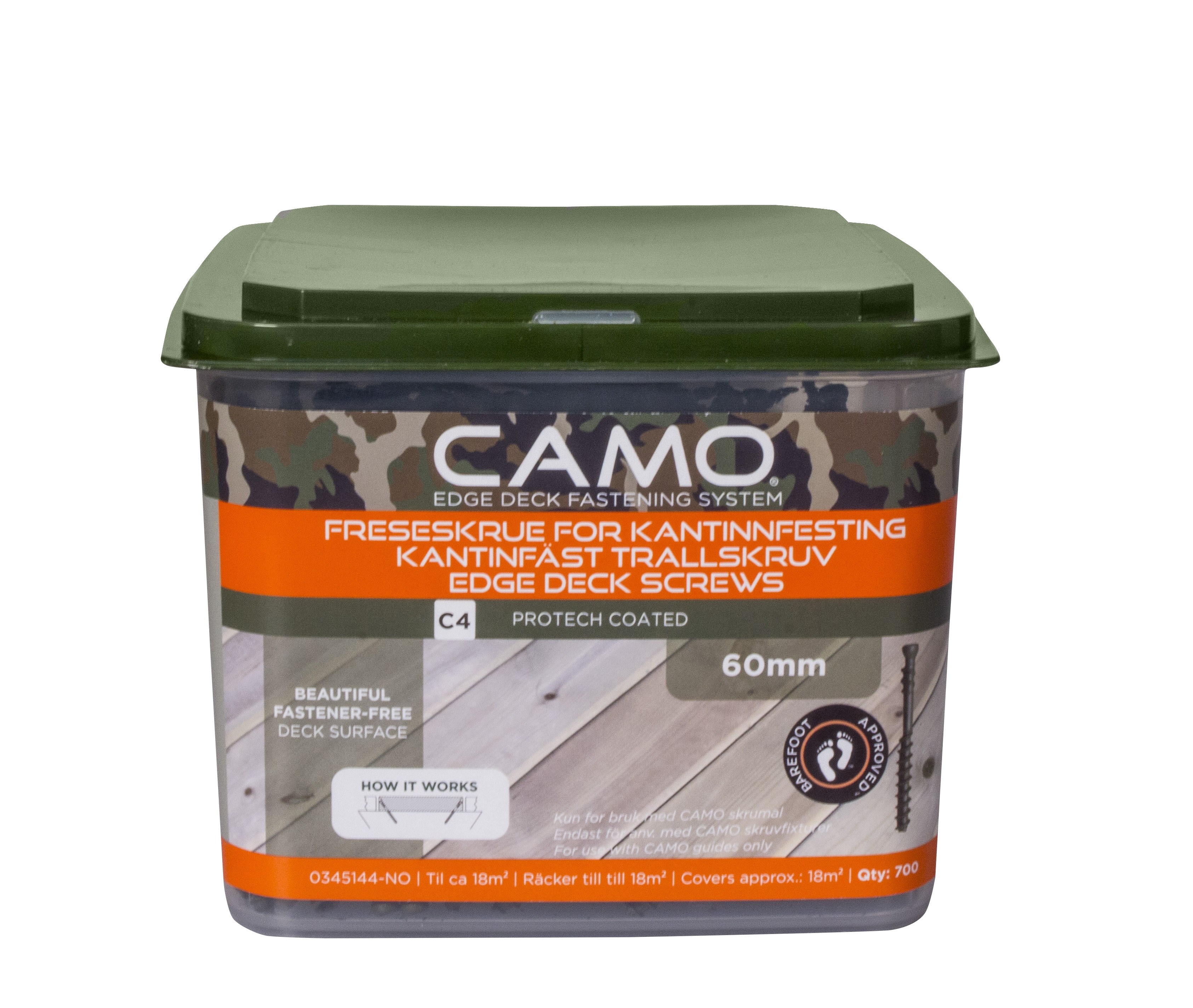 Camo Terrasseskrue Protech 700 Stk. inkl. 2 stk. bits