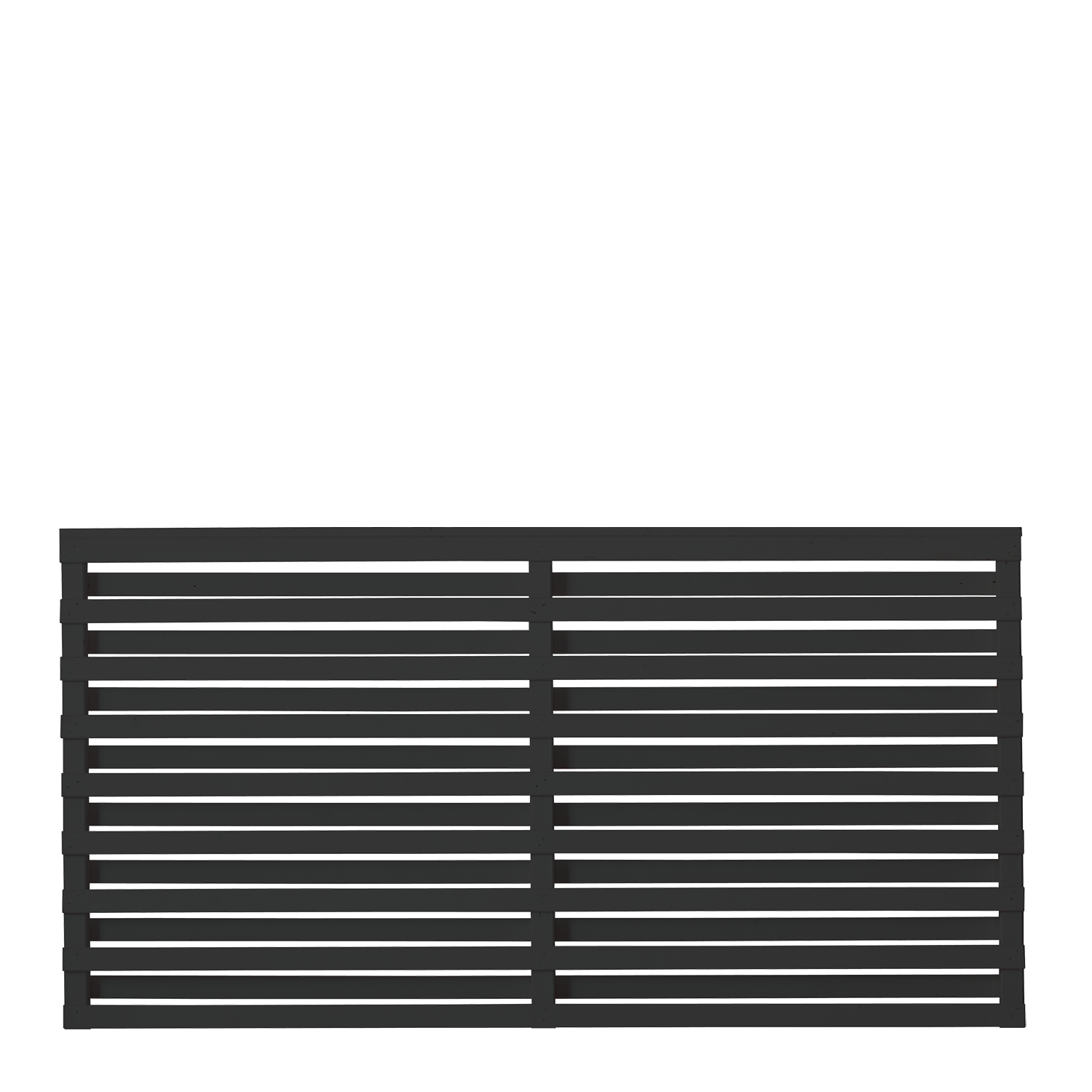Plus Osaka Hegn 180×93 cm - Sort RAL 9005