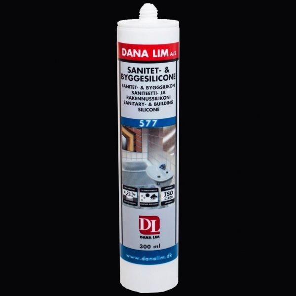 Dana Lim Sanitet- og Byggesilicone 577 Sort