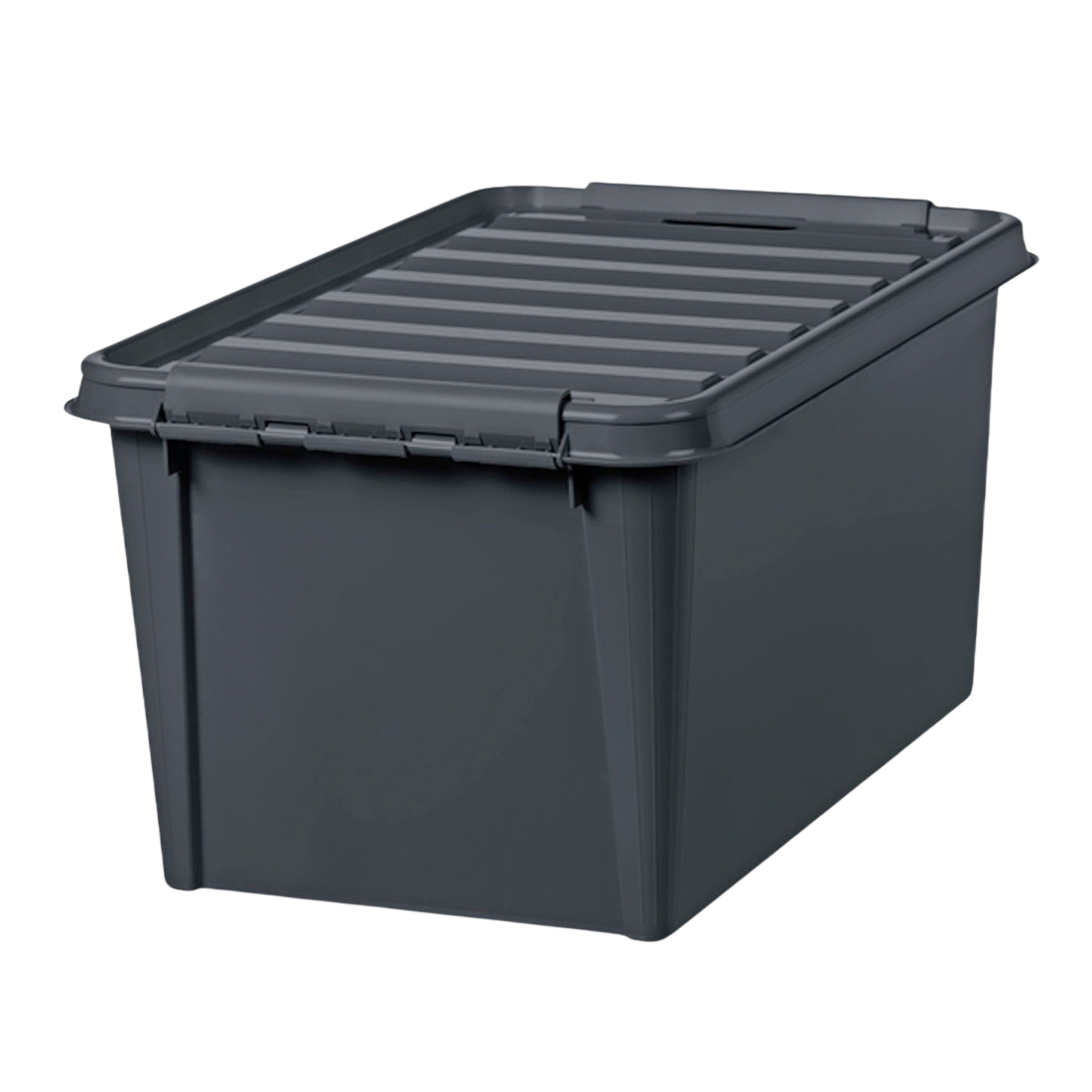 SmartStore Recycled 46 L Opbevaringskasse med låg i grå