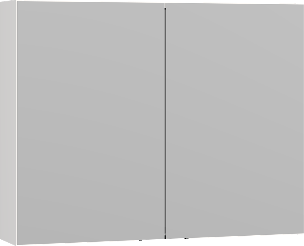 Scanbad Multo+ Select spejlskab 64x80 cm m/2 låger u/lamper - sort