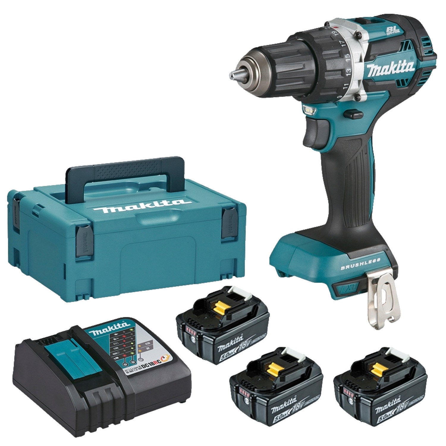 Makita DDF484RT3J bore-/skruemaskine 18V
