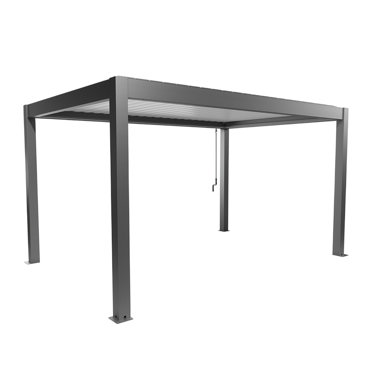 Biohort Str. 4,5×3 Pergola i kvartsgrå metallic/hvid