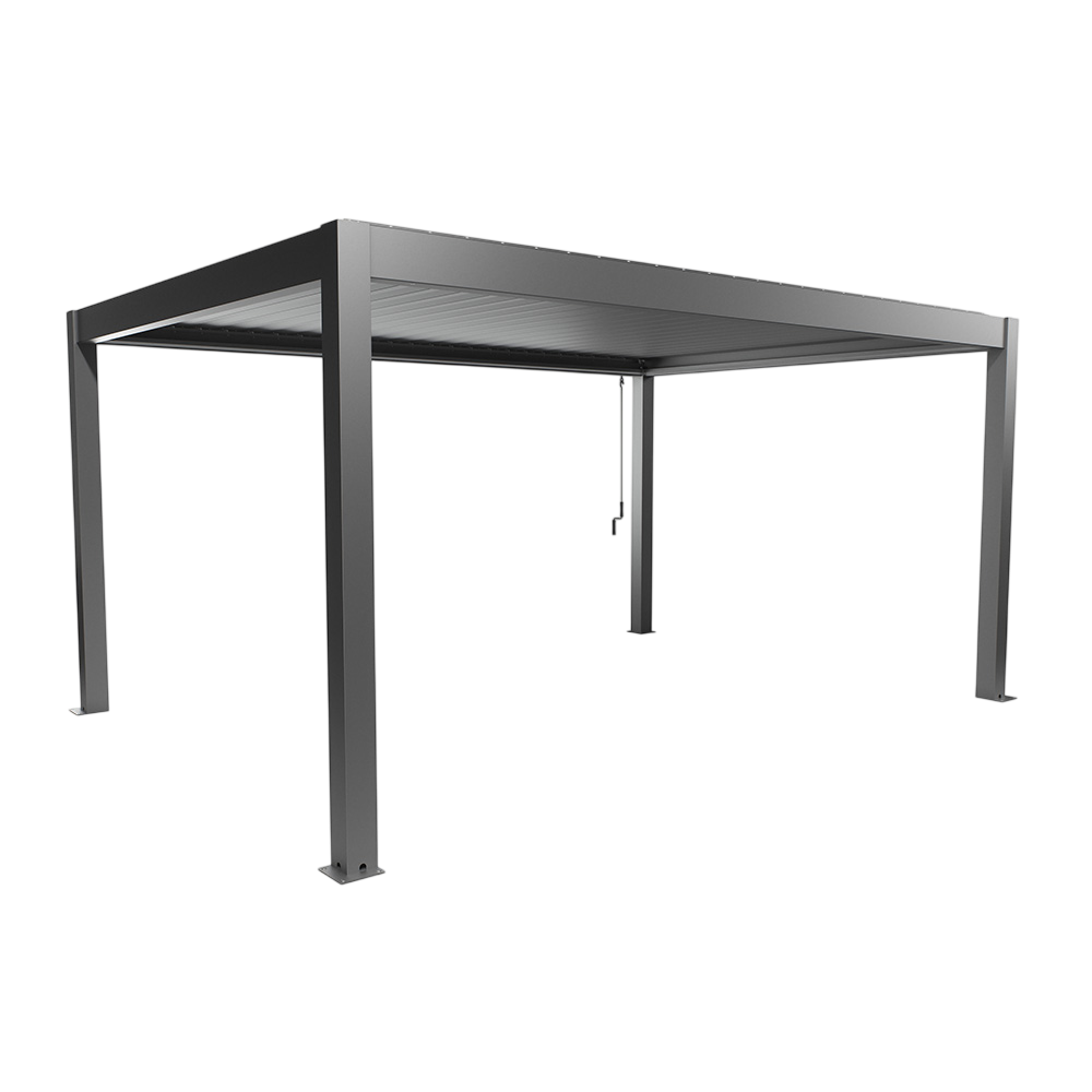 Biohort Str. 5×3,5 Pergola i kvartsgrå metallic