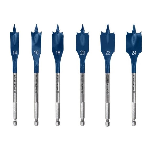 Bosch SelfCut Fladfræseborsæt 14-24mm - 6 Dele