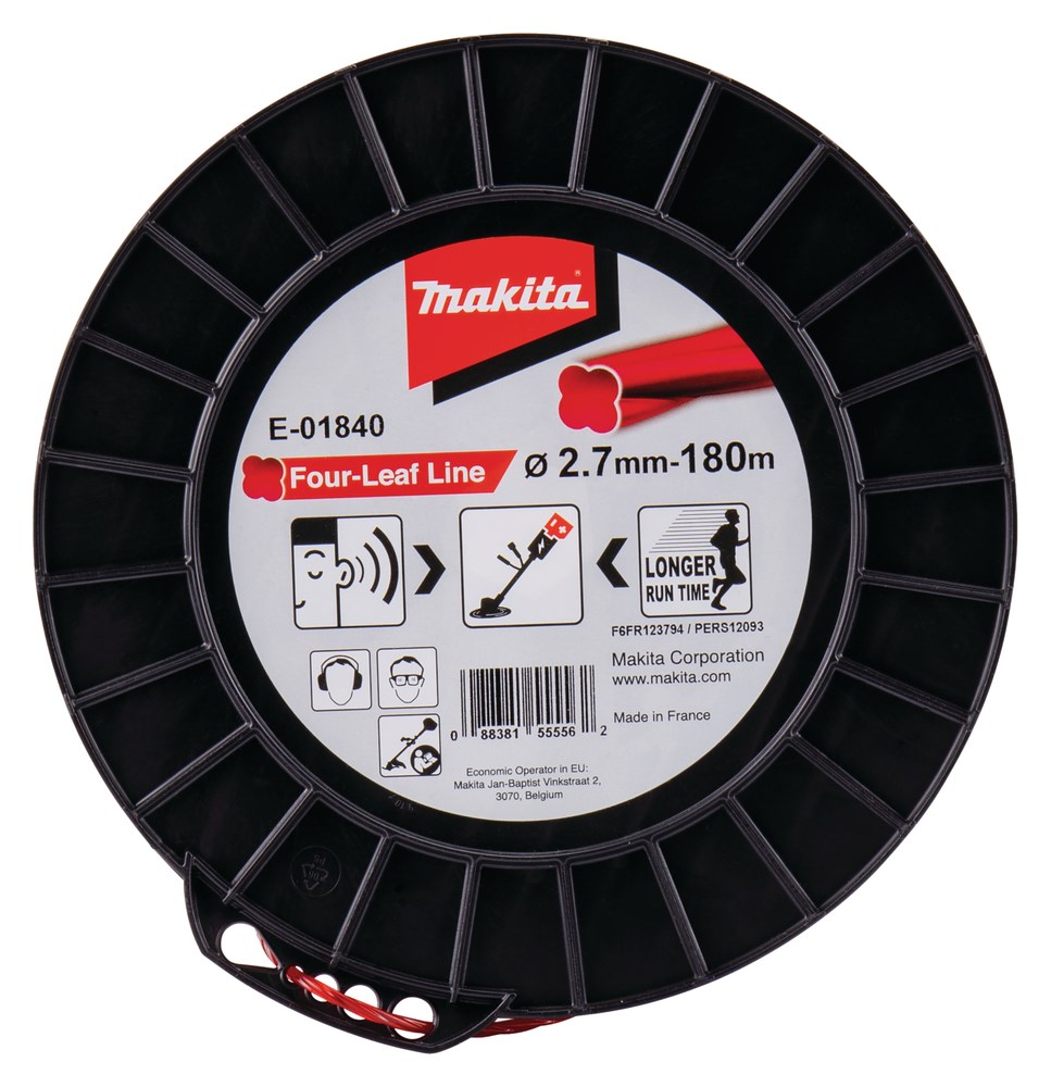 Makita Four-Leaf Line nylontråd til kantklipper 2,7 mm 180 m
