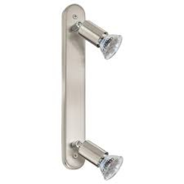 Eglo Mini LED skinne spot 2L i børstet stål - 31412