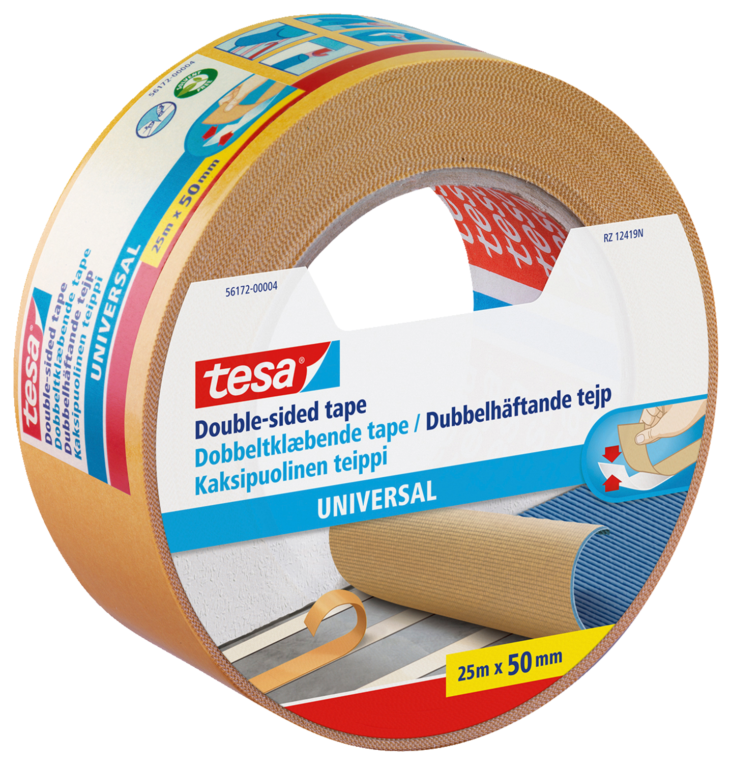 Tesa Tæppetape Universal Pp 25Mx50Mm
