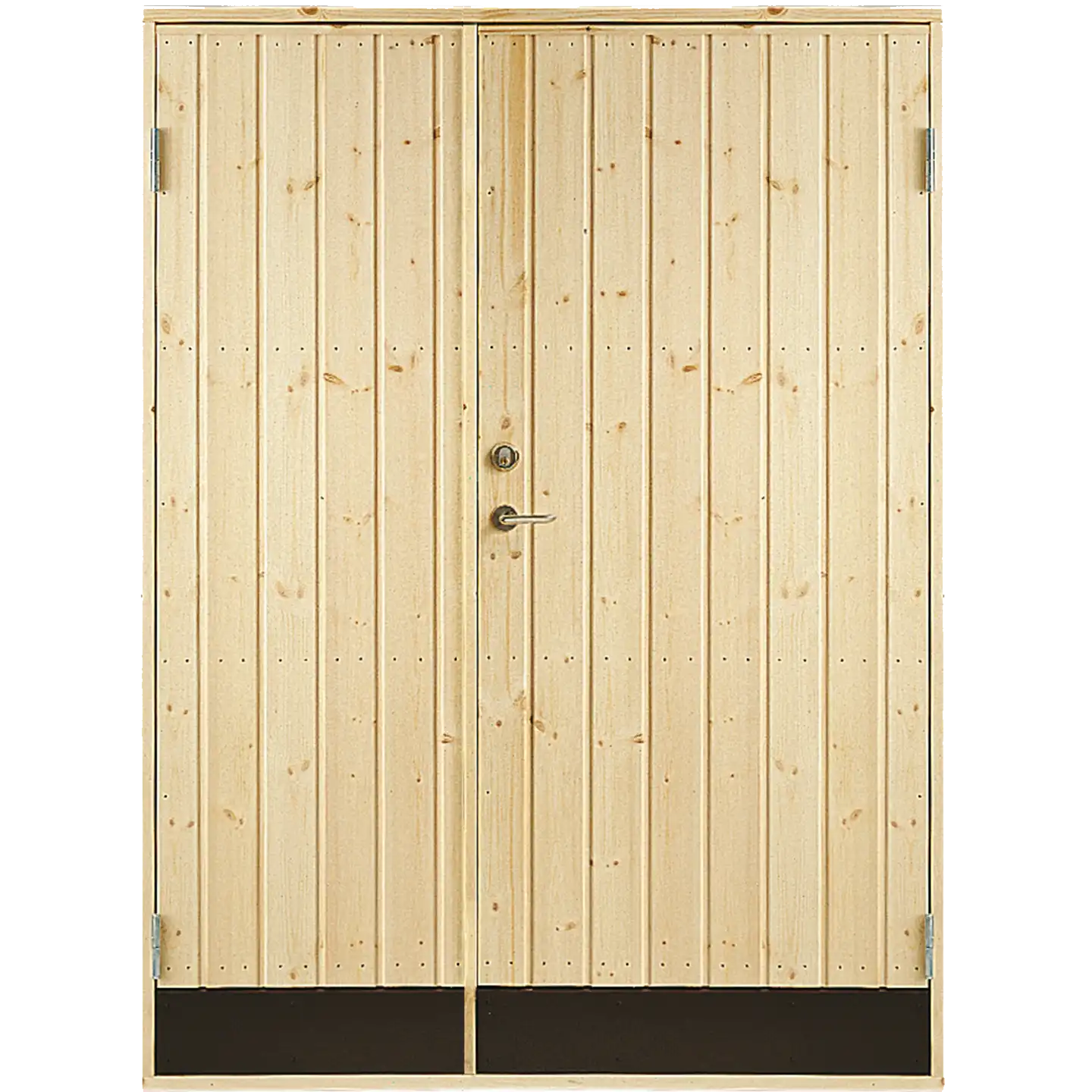 Plus Dobbelt udhusdør panel inkl. karm - HU - 127,8×197,8 cm