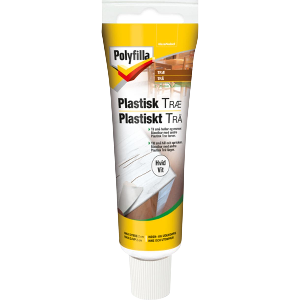 Polyfilla Plastisk træ i hvid 75 g